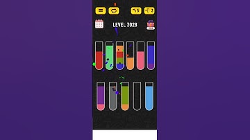 Water sort puzzle - Level 3028 #puzzle #games #level #watersortpuzzle #gaming #watersort #gameplay