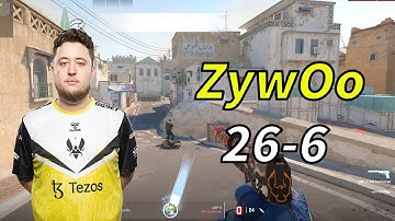 CS2 ZywOo pov Faceit Dust2 (26-6) | 2024/06/02 | #cs2