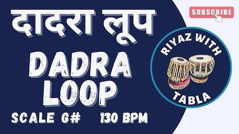 Dadra Taal Loop 6 Beats | 130 BPM | G# Kali 4 | Tanpura | 4K Ultra HD Quality #riyazwithtabla