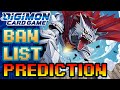 Digimon TCG Banlist Prediction!