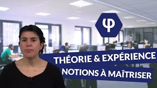 Théorie et expérience : notions à maîtriser - Philosophie - digiSchool