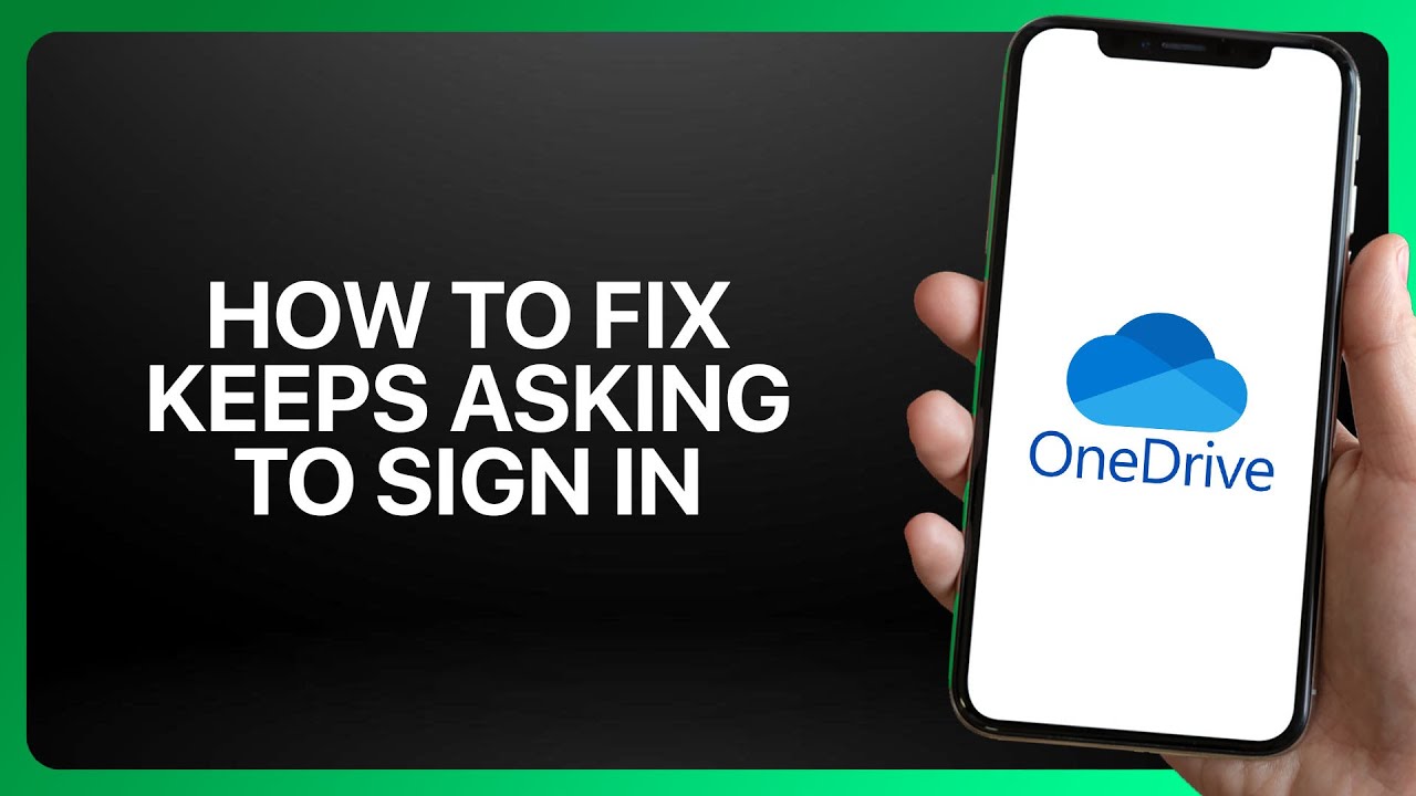 How To Fix “OneDrive Keeps Asking To Sign In” In OneDrive App 2026! Tutorial
