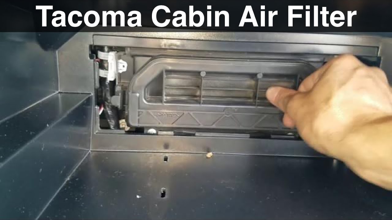 2017 Toyota Tacoma Cabin Air Filter Replacement 2018 - YouTube