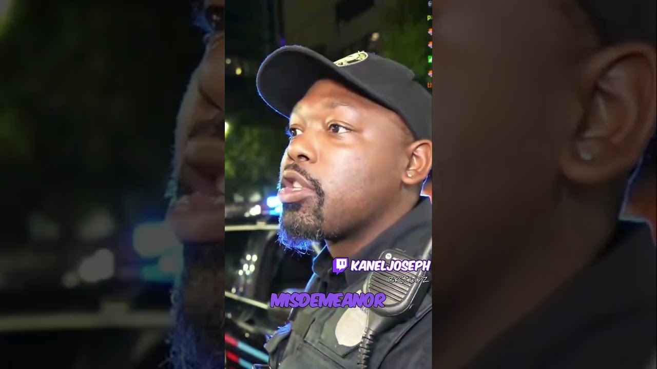 Police press Kanel Joseph about Georgia's Mask Law