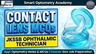 JKSSB Junior Ophthalmic Technician 2026 | Contact Lens MCQs screenshot 1