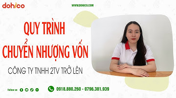 Quy trình CHUYỂN NHƯỢNG VỐN công ty TNHH 2TV trở lên như thế nào? I Pháp lý DOHICO