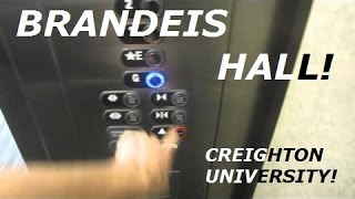 Brand New ThyssenKrupp hydraulic elevator at Brandeis Hall, Creighton University, Omaha NE