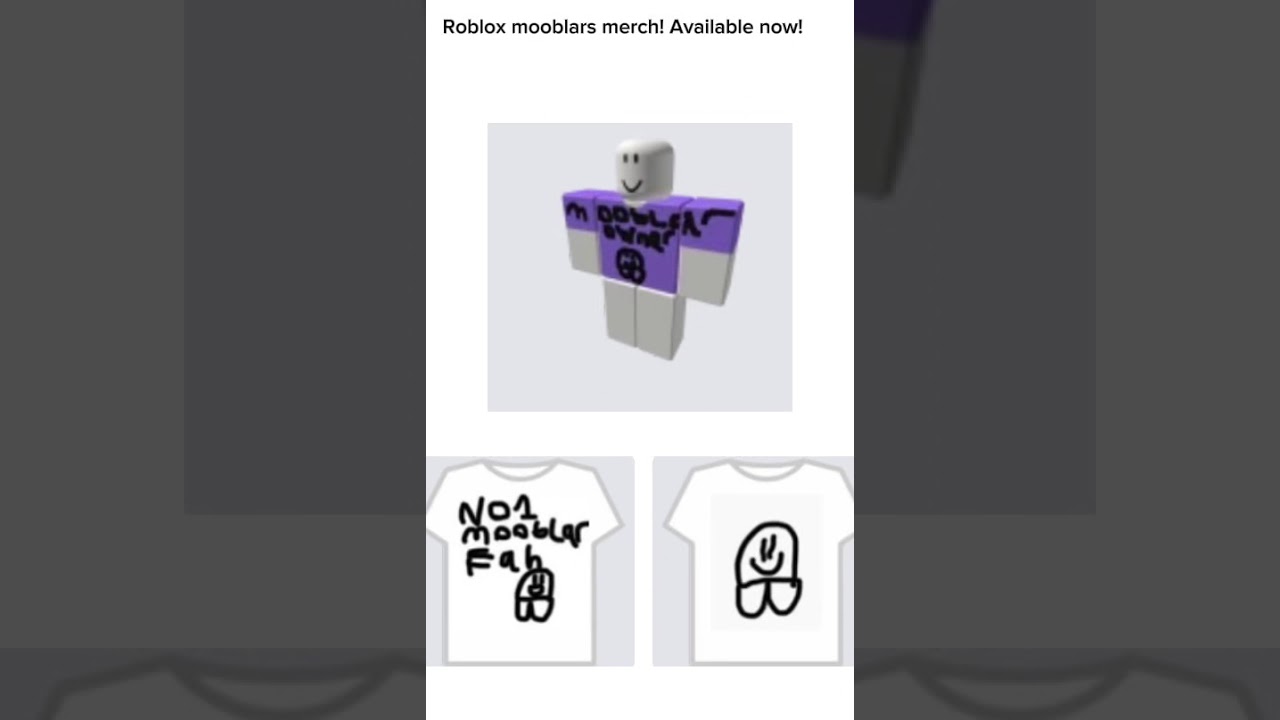 Roblox mooblar merch! 
