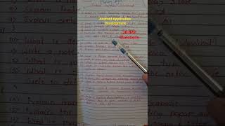 Android Application Development 20 IMP Questions