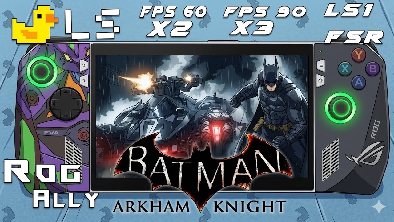 Lossless scaling en Batman Arkham Knight en la ROG Ally z1 Extreme ...