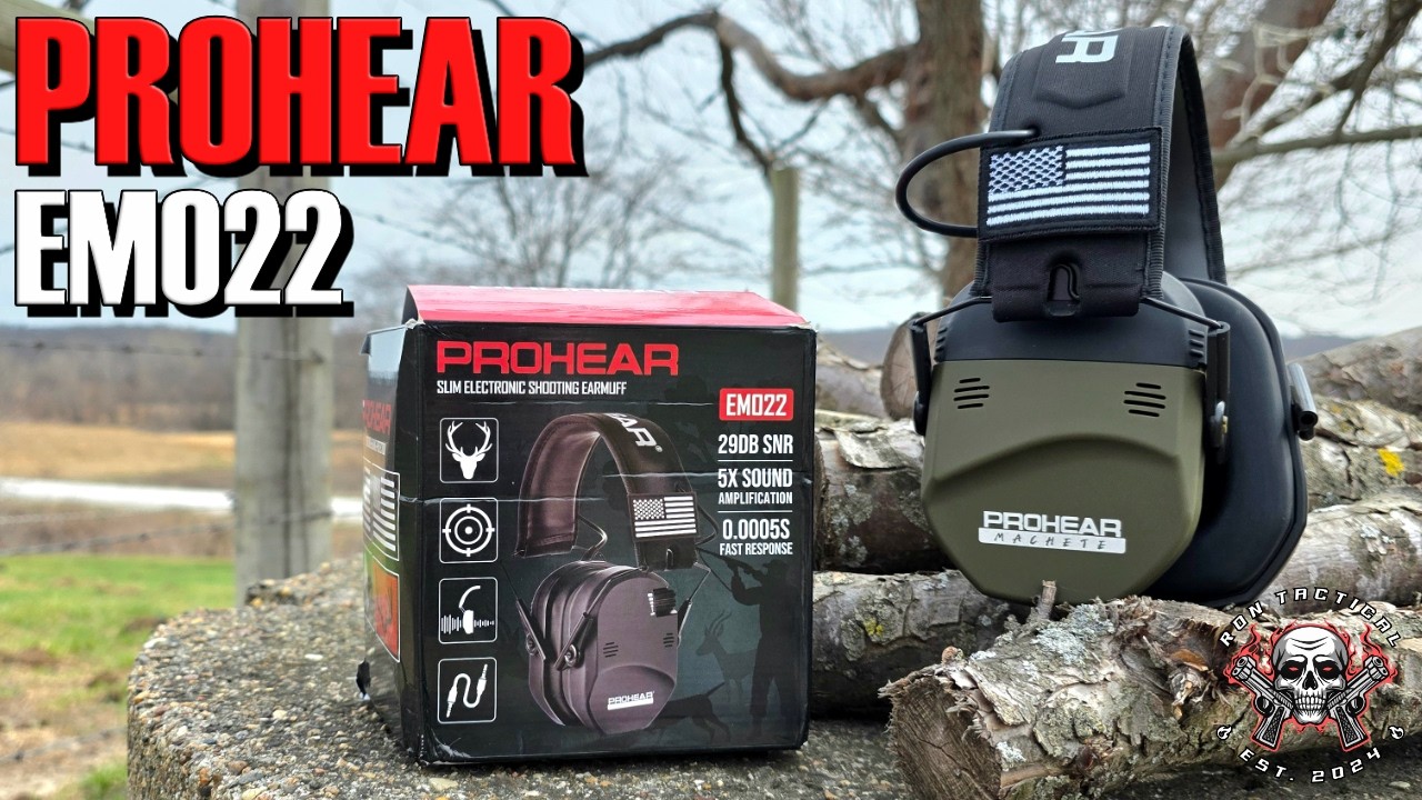 PROHEAR EM022 - Slim Electronic Shooting Earmuff - YouTube