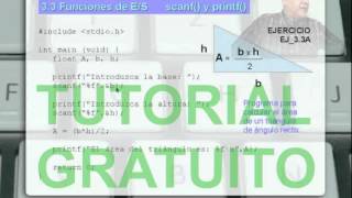3.3 Funciones de E-S scanf() y printf() - VIDEOCURSOSEAD