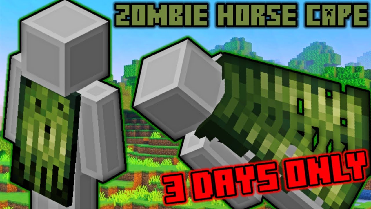 How To Get ZOMBIE HORSE CAPE for Minecraft Java & Bedrock - YouTube