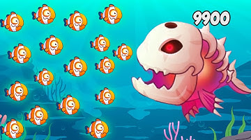 The Evolution Monster Fish: Fish Eater IO -  Big Fish All Levels Save The Fish Video Gameplay Mobile