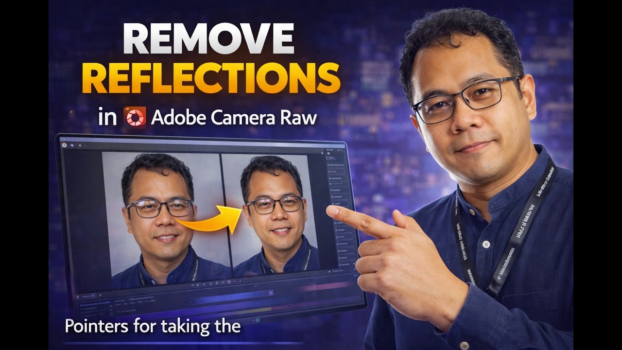 Using Remove Reflections Feature in Adobe Camera Raw - YouTube