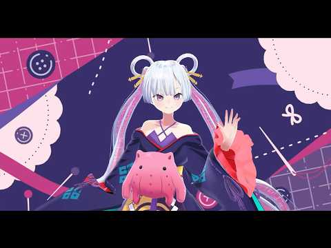 Cosmic Princess Kaguya - Tsukimi Yachiyo 3D Model Turnaround - MMD VRChat VRM Model Download