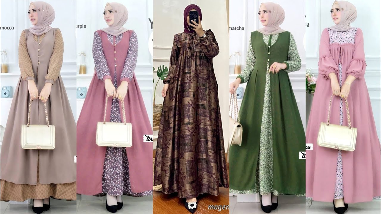 40 BAJU GAMIS TERBARU MODEL SEKARANG - YouTube