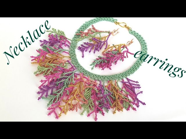 Bead necklace/Diy necklace/Coral stitch//Tutorial/Колье из бисера/Колье своими руками/Натали Амапола
