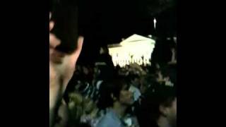 White House Celebrations After Bin Laden Announced Dead - May 1st 2011