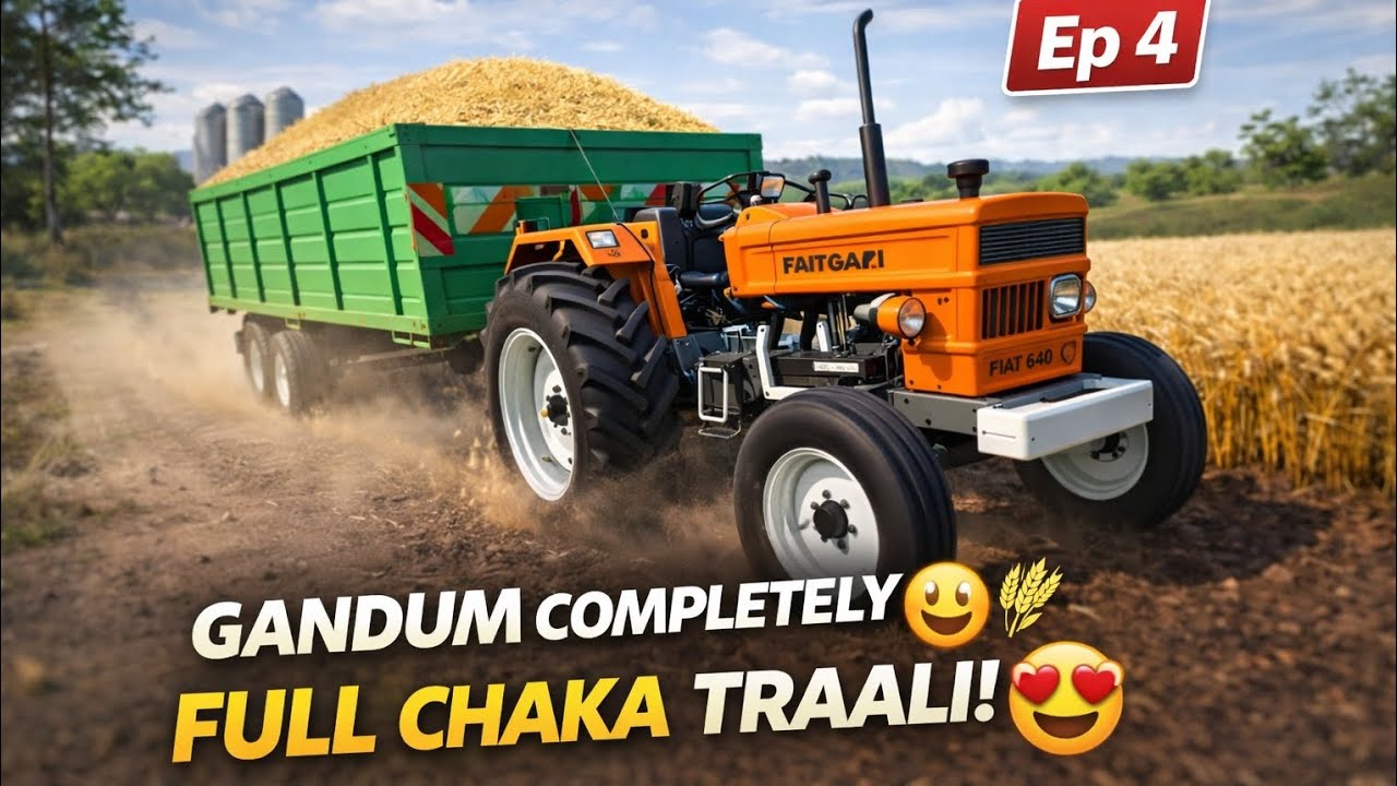 Itni Gandum Load Kar Di Ke Tractor Dhas Gaya 😱 | Al Ghazi 640 | Ep 4