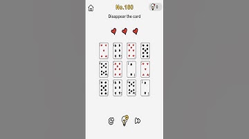 Brain Out Level 180 Disappear the card