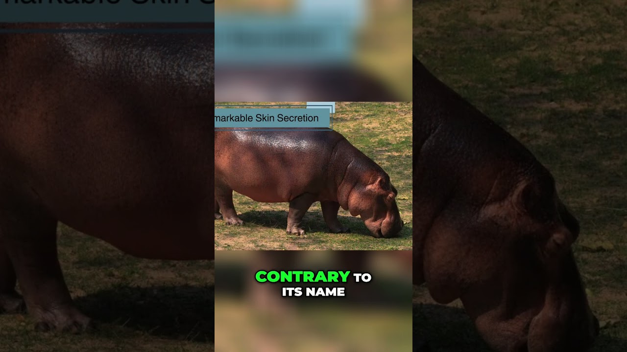 Пот бегемота: это НЕ кровь! 🩸