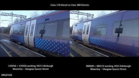 ScotRail Diesel VS Electric Acceleration Comparison