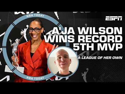 A'ja Wilson wins record 5th WNBA MVP 🏆 'She's the GREATEST IN HISTORY!' - Ryan Ruocco | NBA Today