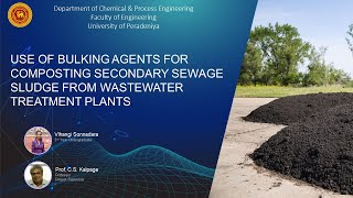 Use of bulking agents for composting municipal wastewater treatment plant sludge | DCPE | UoP