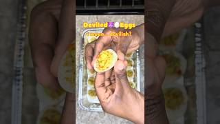 Deviled🥚Eggs…deviled😈? #viral #recipe #fun #cooking #viralshorts #viralvideo #eating #easyrecipe