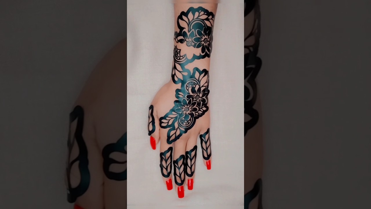 beautiful sticker mehndi design #shorts