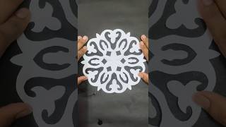DIY 🥰Snowflake 🥶 ❄️ in 60 Seconds ✂️ #Shorts #shorts #shortsfeed #craft #diycraft #art