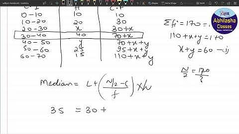 XSTATQ020  _ An incomplete distribution is given as follows: