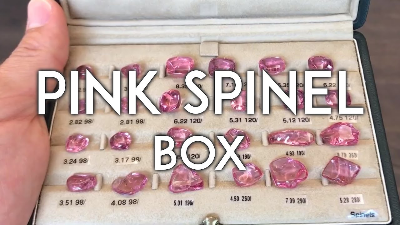 PINK SPINEL tumbled natural crystals Mughal-style