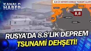Rusyada 8.8Lik Büyük Deprem, Bir Kent Su Altında Kaldı Birçok Ülkede Tsunami Tehlikesi Sürüyor Resimi