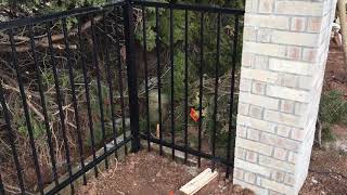 Ameristar fence installation residential montage part 6