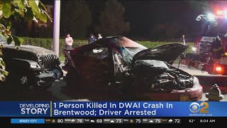 1 Killed In Brentwood Crash, Driver Charged