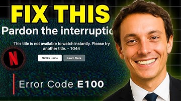 How To EASILY Fix Netflix Error Code E100 (Full 2025 Guide)