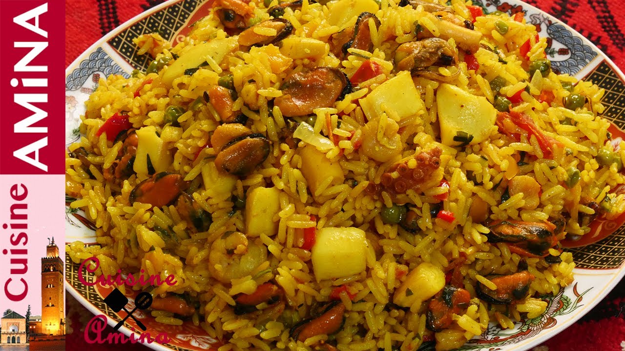 مايمكنش تشوفوا هاد الوصفة بلا مادجربوها وصفة الأرز بفواكه البحرالخاصة بالمطاعم الكبرى