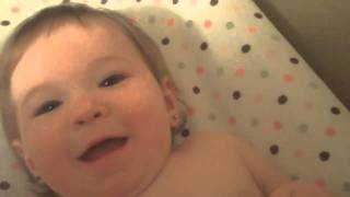 Avery Excited to Take a Bath