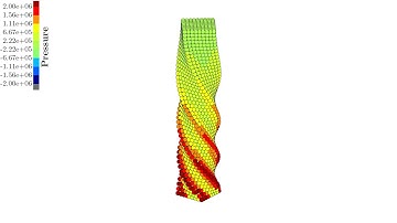 Updated Lagrangian SPH for Fast Solid Dynamics: Twisting column