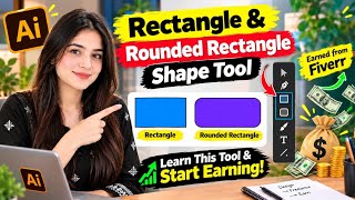 Adobe Illustrator Rectangle Tool & Rounded Rectangle Tool Tutorial | Class 1 for Beginners Guide