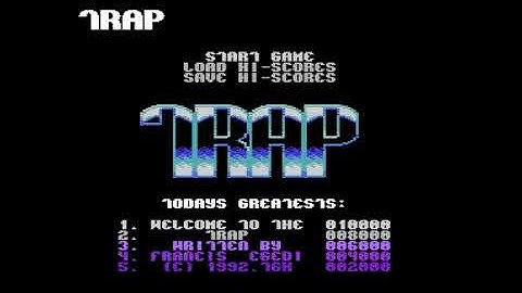 COMMODORE 16 116 PLUS 4 +4 MUSIC TRAP START SCREEN Trap 1992TGHPDt Genius prg