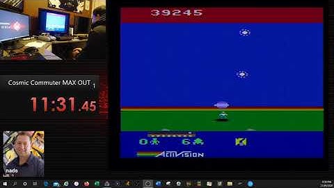Atari 2600 Cosmic Commuter : MAX Score Kill Screen