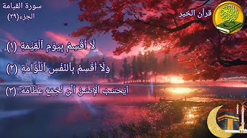 سورة القيامة مكررة مرتين بصوت القارئ فارس عباد 🍃🌸