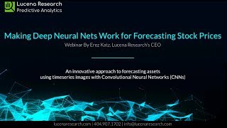 Webinar: How to Forecast Stock Prices Using Deep Neural Networks