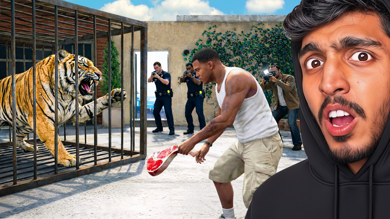 GTA 5 : Franklin Hunts the Most Dangerous Tiger.!