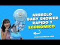 Arreglo Baby Shower rápido y económico / Manualidades de Vero