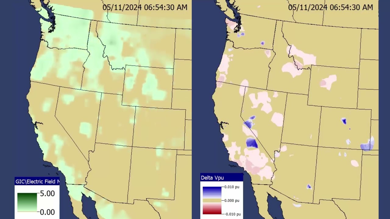 Power Flow Simulation of May 2024 GMD Event: Western Interconnect Light Load