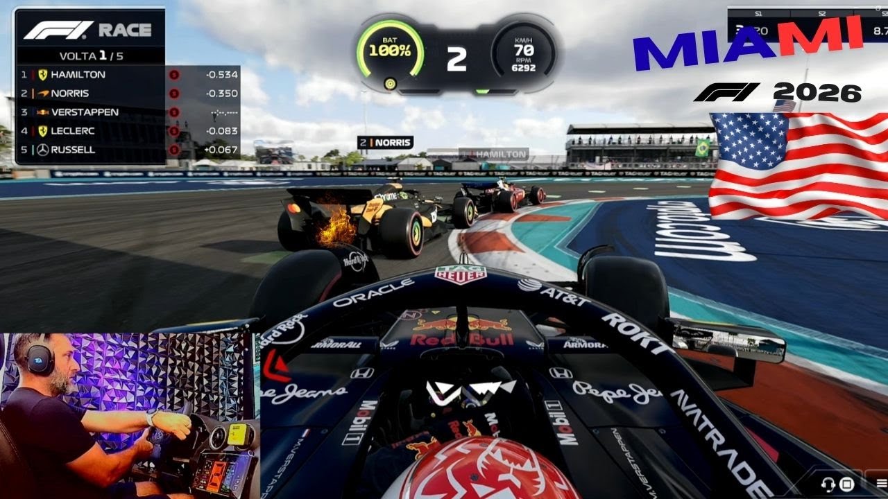 FORMULA 1 GP DE MIAMI #6 SEXTA CORRIDA DA TEMPORADA - GAMEPLAY - 